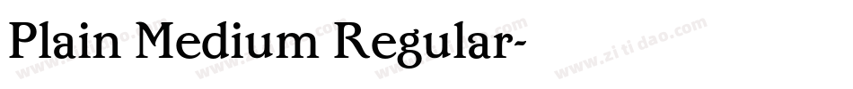 Plain Medium Regular字体转换